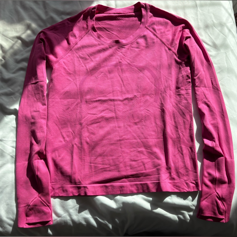 Lululemon Athletica Sonic Pink Swiftly Tech Long Sleeve Shirt